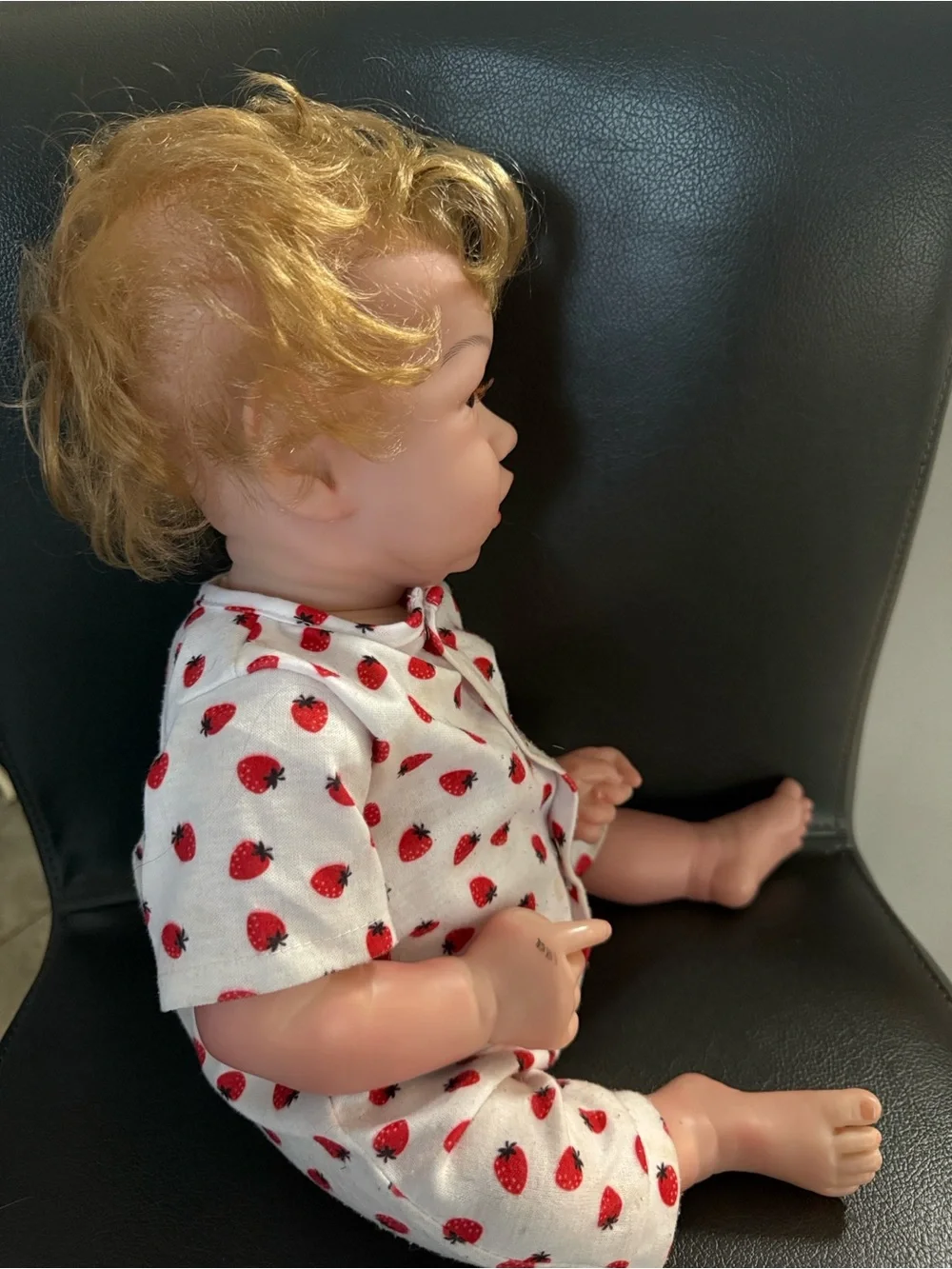 Soul Sister doll Reborn Kids One-Piece with Red Strawberry Print